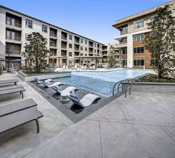 Saltwater pool view